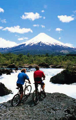 Petrohu Falls and Osorno Volcano 
